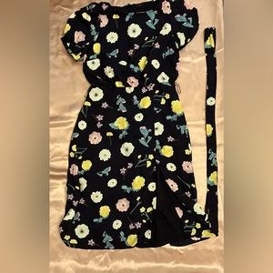 Ann Taylor Floral Dress with a slit